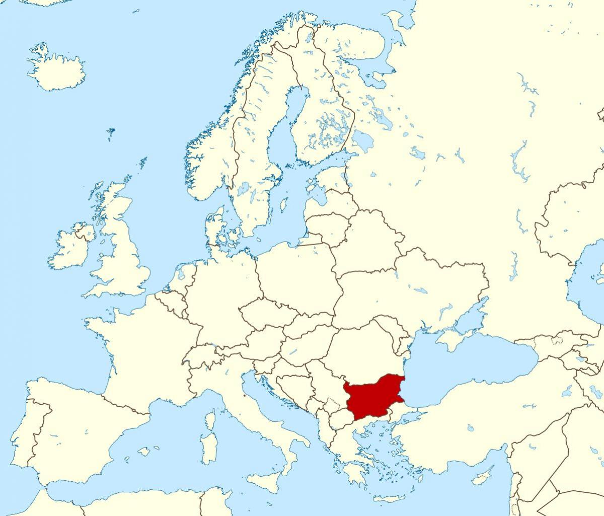 Bulgarije Kaart In De Kaart Van De Wereld - Kaart Van De Wereld Zien  Bulgarije (Oost-Europa - Europa)