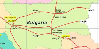 Bulgarije trein kaart