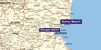 Bulgarije stranden kaart