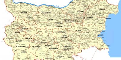 Bulgarije land kaart